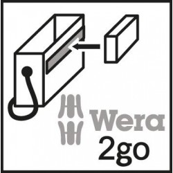 Caja de herramientas Wera 2go 3, 80 x 325 x 130 mm